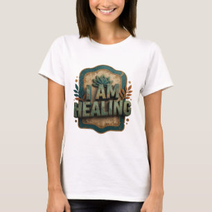 T-shirt personnalisé Snappy Teal I AM HEALING