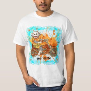 T-shirt personnalisé Sock Monkey Biker