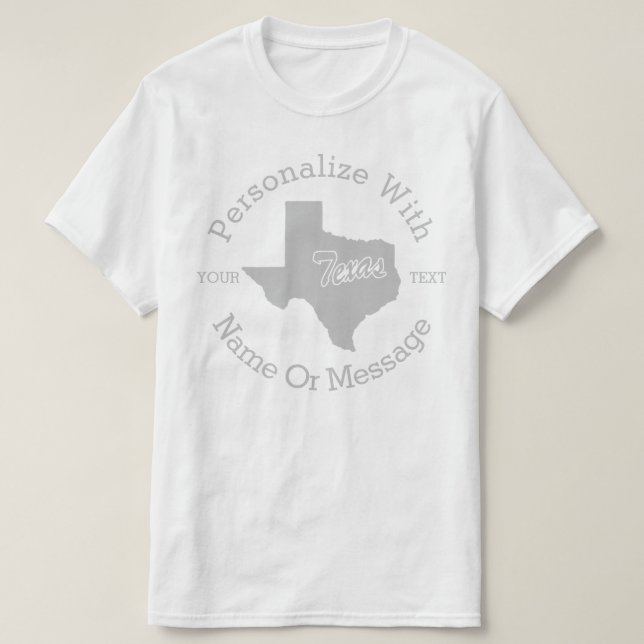 T-shirt PERSONNALISÉ State Of Texas (Design devant)