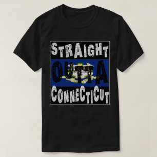 T-shirt personnalisé Straight Outta Connecticut Me