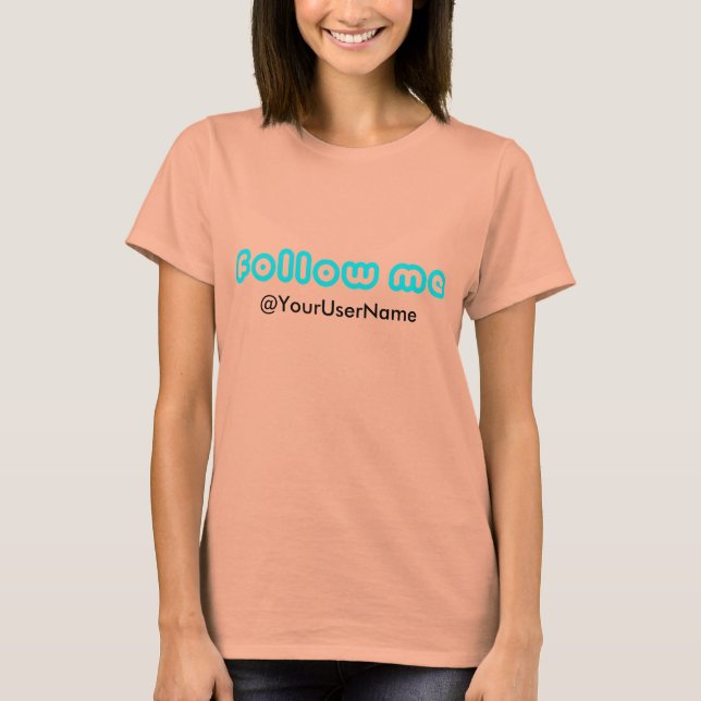 T-shirt personnalisé "Suivez-moi" (Devant)