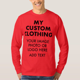 T-SHIRT PERSONNALISÉ SUR MESURE POUR HOMME, ROUGE