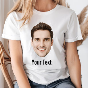 T-shirt Personnalisé Texte Visage Personnalisé Anniversair