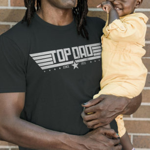 T-shirt Personnalisé Top Papa Top Maman Top Crew Matching 