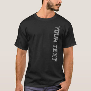 T-shirt Personnalisé Trendy Distressed Text Mens Moderne É