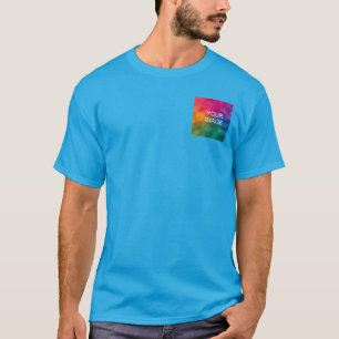 T-shirt Personnalisé Turquoise bleu Ajouter un Modèle de l