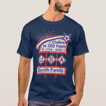Personnalisé USA 250 - Marquee Rétro Patriotique
