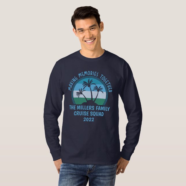 T-shirt Personnalisé Vacances en famille Été Réunion Plage (Devant entier)