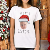 Personnalisé Visage bébé Père Noël Chapeau Photo d