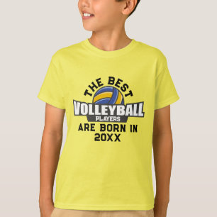 T-shirt Personnalisé Volleyball Naissance Numéro de l'anné