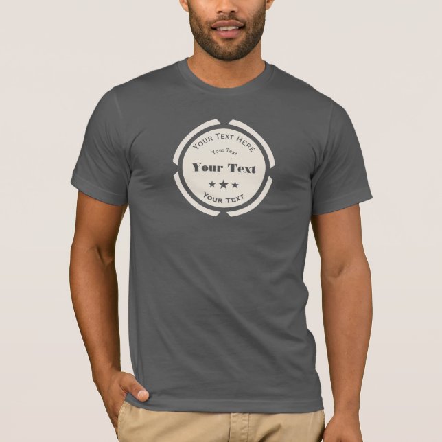 T-shirt Personnalisé Votre Texte Ici Logo (Devant)