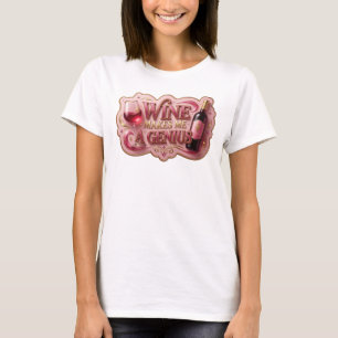 T-shirt personnalisé WITTY GOLD WINE MAKES ME A GE