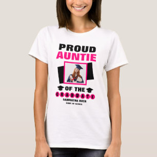 T-shirt Personnalisée Fier Tante De La Photo Du Diplômé