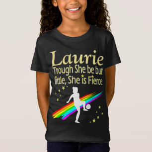 T-Shirt PERSONNALISÉE PETITE FILLE DE FOOTBALL, MAIS FIER