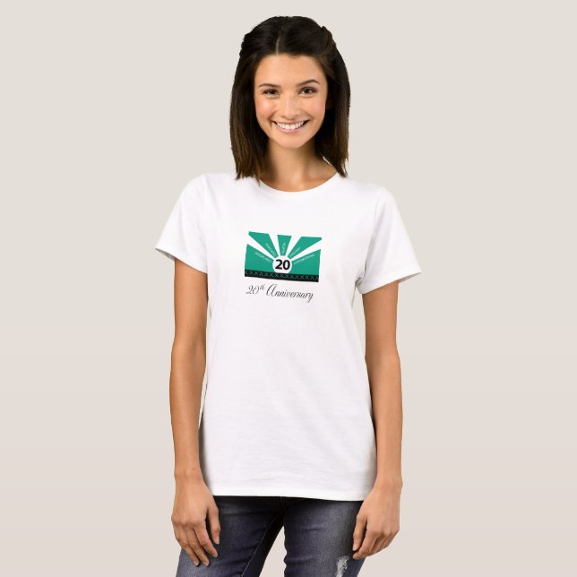 T-shirt Personnaliser, 20e anniversaire d'employé d'entrep (Devant entier)
