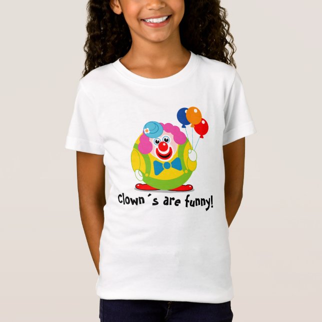 T-Shirt Personnaliser, bande dessinée mignon clown de cirq (Devant)