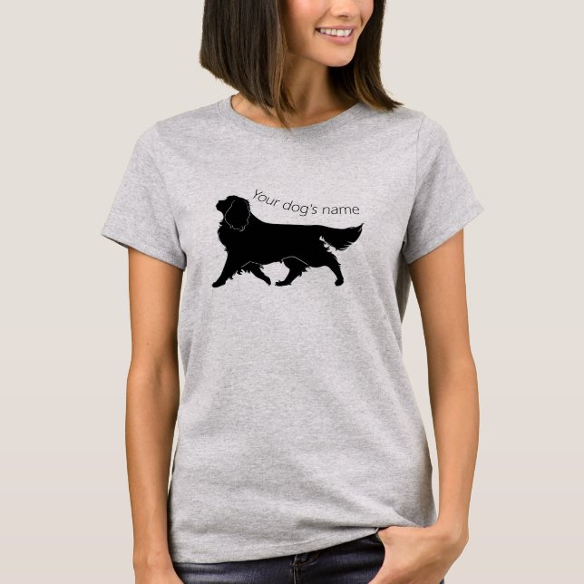 T-shirt Personnaliser Cavalier King Charles Silhouette (Devant)