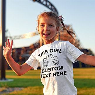 T-shirt Personnaliser cette fille - ajoutez votre propre t