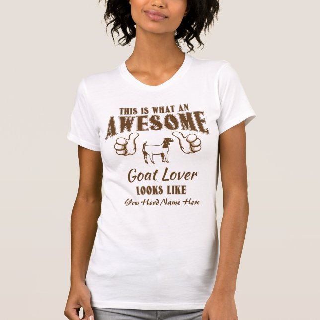 T-shirt PERSONNALISER CETTE merveilleuse chèvre Lover Boer (Devant)