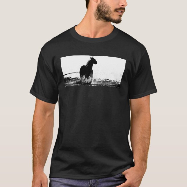 T-shirt Personnaliser Cheval Pop Art Modèle moderne (Devant)