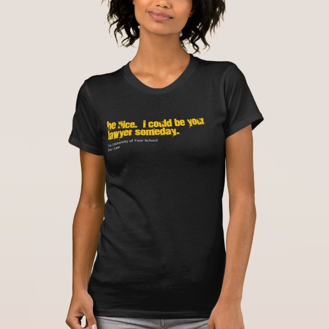 T-shirt Personnaliser d'avocat votre chemise d'école (Devant)
