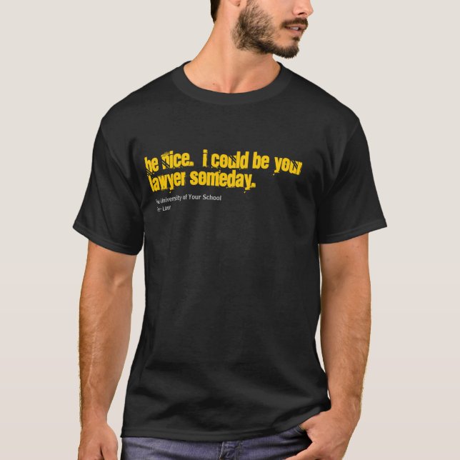 T-shirt Personnaliser d'avocat votre chemise d'école (Devant)