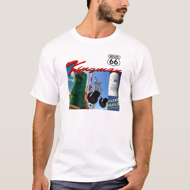 T-shirt Personnaliser de l'itinéraire 66 de Kingman (Devant)
