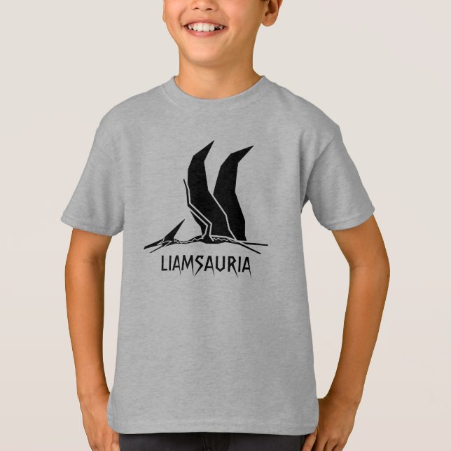 T-shirt Personnaliser Dinosaure Nom Personnaliser (Devant)