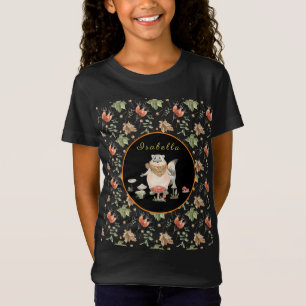 T-Shirt Personnaliser du raton laveur botanique Texte et c