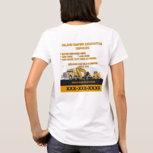 T-shirt Personnaliser Excavation Générale Entrepreneur Con