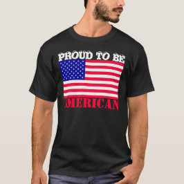 T-shirt Personnaliser Fier D'Être Américain (Nationalité)