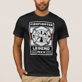 T-shirt Personnaliser Firefighter Legend Custom Firefight