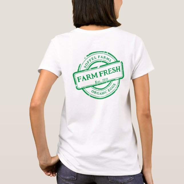 T-shirt Personnaliser Générique Légumes de ferme oeufs Pro (Dos)