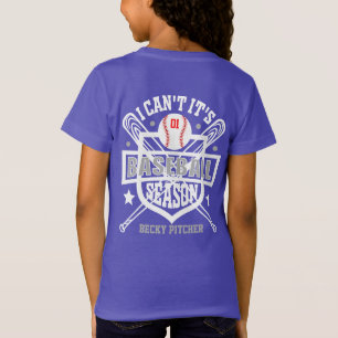 T-Shirt Personnaliser Je ne peux pas C'est la saison de ba