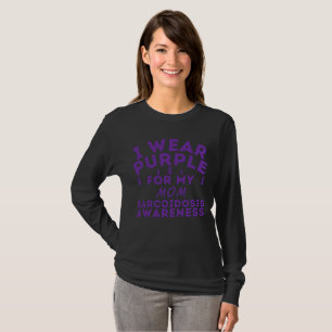 T-shirt Personnaliser Je Porte Du Violet Pour Mon Père Sar