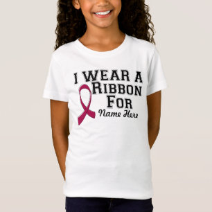 T-Shirt Personnaliser je porte un ruban de Bourgogne