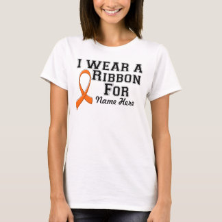 T-shirt Personnaliser je porte un ruban orange