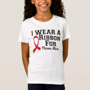 T-Shirt Personnaliser je porte un ruban rouge