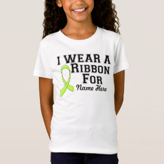 T-Shirt Personnaliser je porte un ruban vert citron