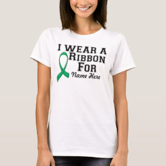 T-shirt Personnaliser je porte un ruban vert émeraude