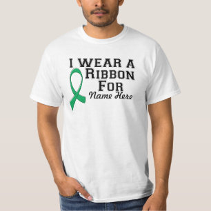 T-shirt Personnaliser je porte un ruban vert émeraude