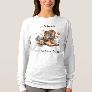 T-shirt Personnaliser la danse de la ligne Boho de l'Ouest