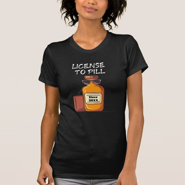 T-shirt Personnaliser la licence pour pilonner | Pharmacie (Devant)