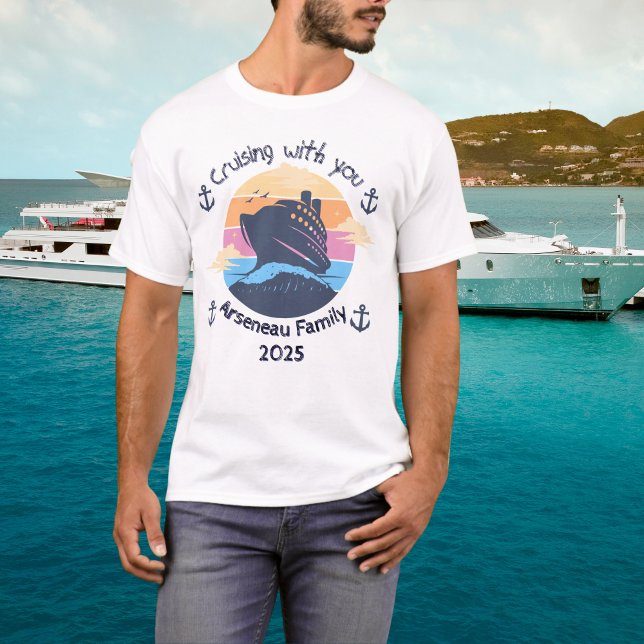 T-shirt Personnaliser le blues de croisière en famille (Créateur téléchargé)