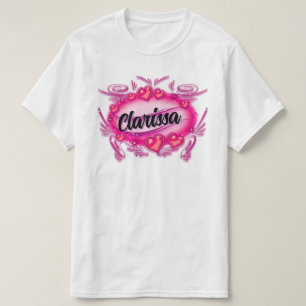 T-shirt Personnaliser le coeur Airbrush numérique Design