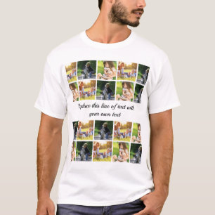 T-shirt Personnaliser le collage photo et le texte