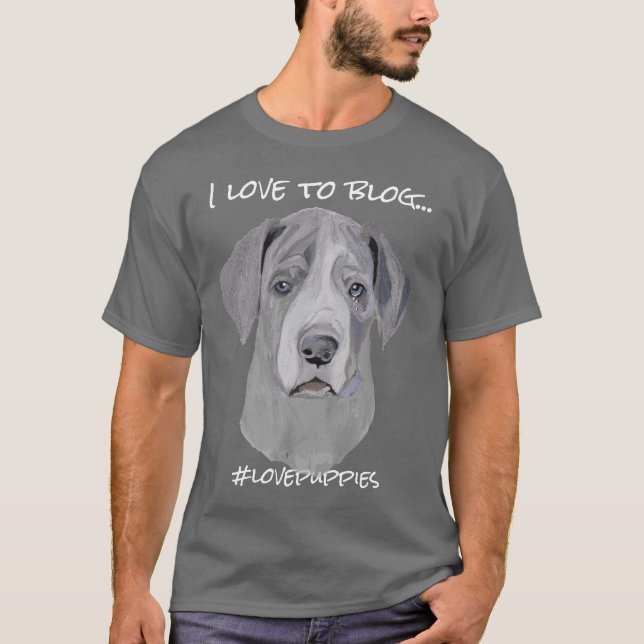 T-shirt Personnaliser le devis Great Dane Puppy (Devant)