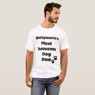 T-shirt Personnaliser le nom de chien de papa chien chemis
