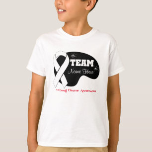T-shirt Personnaliser le nom de l'équipe - Cancer du poumo