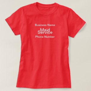 T-shirt Personnaliser le service de femme de chambre Entre